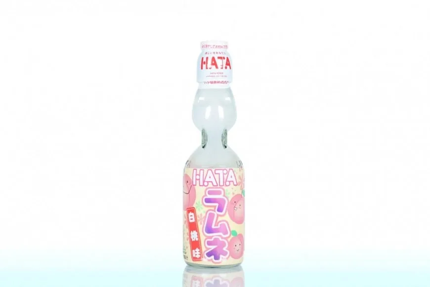 ハタ瓶ラムネ 白桃味 200ml