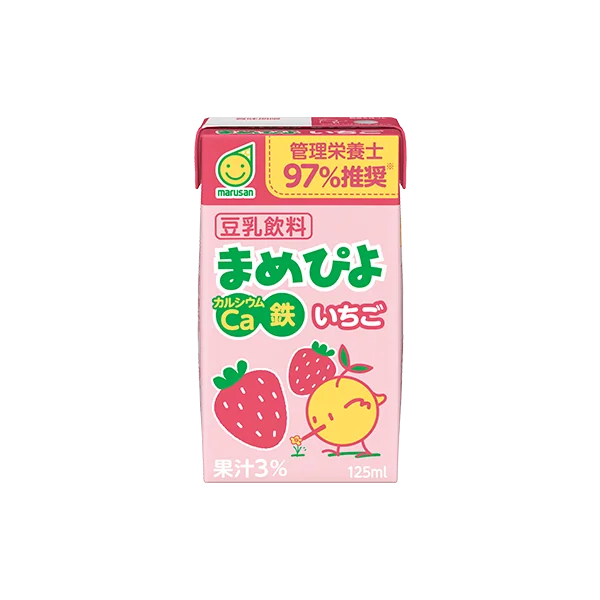 マルサン まめぴよ 豆乳飲料 いちご 125ml