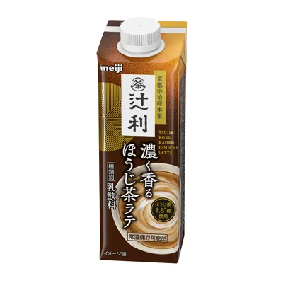 辻利 濃く香るほうじ茶ラテ 210ml
