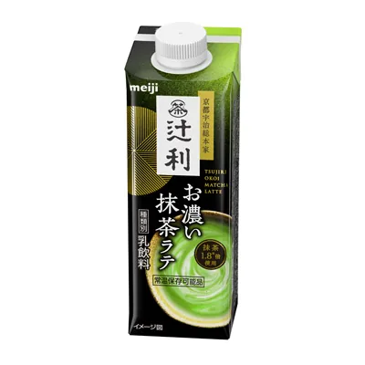 辻利 お濃い抹茶ラテ 210ml