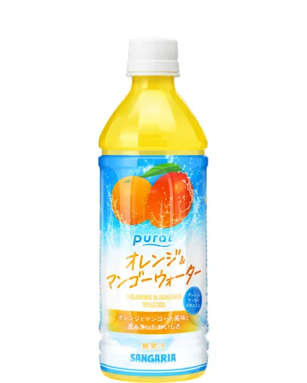 Pural オレンジ&マンゴーウォーター 500ml